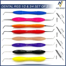 Dental Instrument RGS 1-2 / 3-4 Silicone Handle Depth Dimensions for Restoration