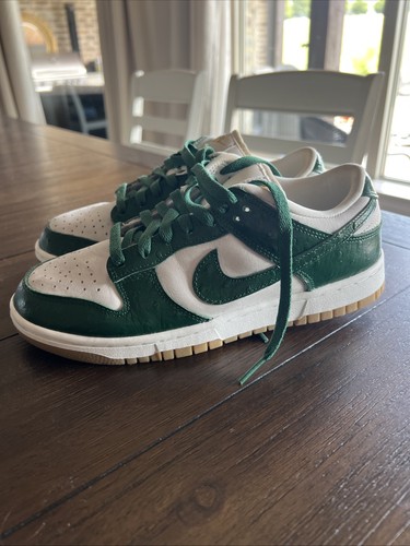 Nike Dunk Low GREEN Michigan State 7.5 Women - W/ rhinestones - READ DESCRIPTION - Picture 3 of 13
