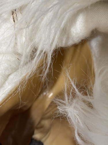 Vintage Abominable Snowman Gorilla Yeti Full Head Halloween Mask with White Fur - Picture 16 of 20