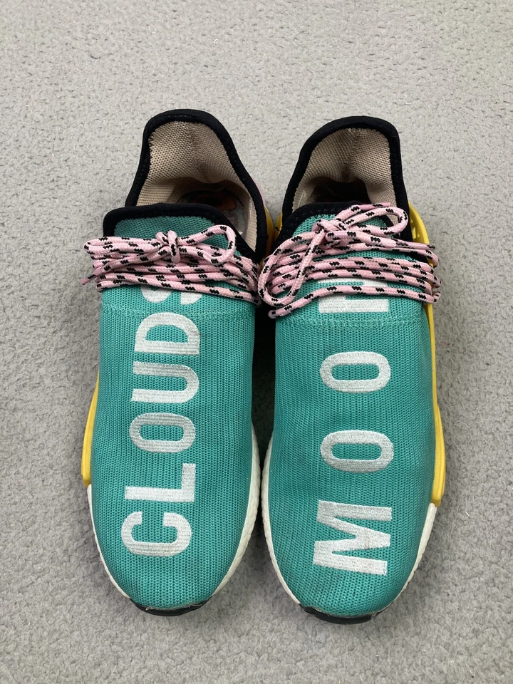 Adidas Pharrell Williams Hu NMD Shoes Mens Size 11.5 Cloud Moon Boost 4C7188 - Image 4 of 4