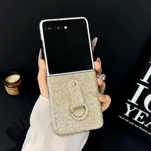 Für Samsung Galaxy Z Flip7 6 5 4 3 Glitzer Staubdichte Handyhülle mit Ringhalter - Bild 17 von 17