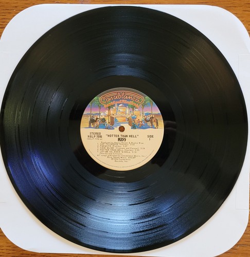 KISS Hotter Than Hell 1974 LP Casablanca NBLP 7006 VG/VG+ CLEAN VINYL w/Inner - Bild 6 von 14