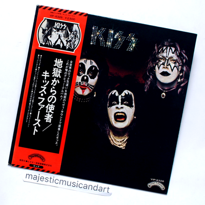 ORIGINAL WHITE LABEL PROMO KISS FIRST ALBUM VINYL LP NM KISSIN