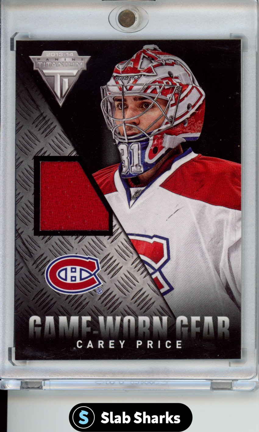 2013-14 PANINI TITANIUM CAREY PRICE GAME-WORN GEAR JERSEY #GG-CP