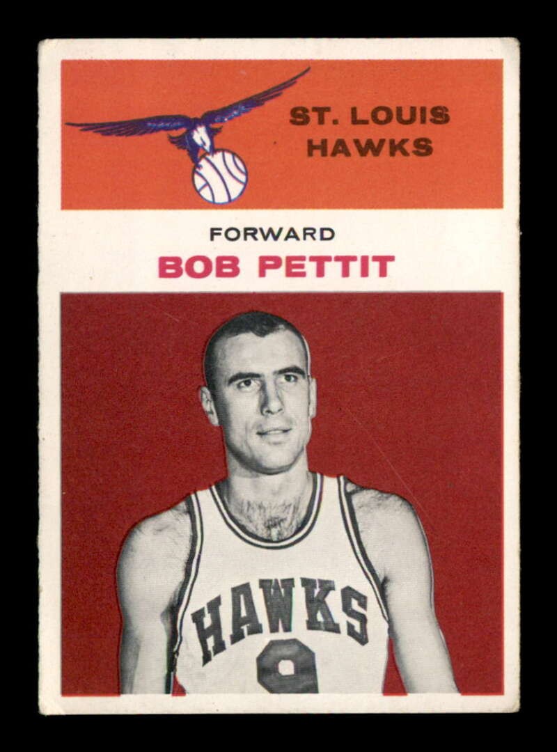 1961 Fleer #34 Bob Pettit   VG X3499636
