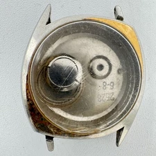 Vintage Accutron 214 Football Men's Wristwatch Case for Tuning Fork 33mm Steel