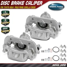 2x Rear Left & Right Brake Caliper with Bracket & Piston for Toyota RAV4 Venzax