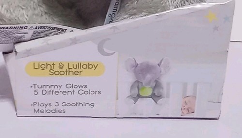 NEW Dream Gro Elephant Lullaby Soother Plush Lights Stuffed Animal Crib Hanger - Picture 4 of 5