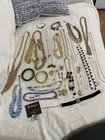 Costume Jewelry lot 45 Vintage Avon Trifari Sarah Coventry Lisner Monet Gold +