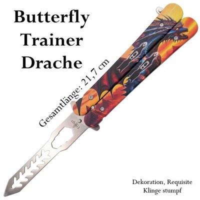 NEU Butterfly Trainer Balisong für Sport Flipping Enthusiasten Sammler Tricks
