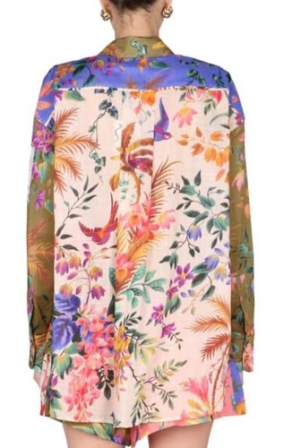 ZIMMERMANN Tropicana Patched Shirt Blouse Size 2 / 12 AU/ 8 US WORN ONCE - Bild 5 von 12