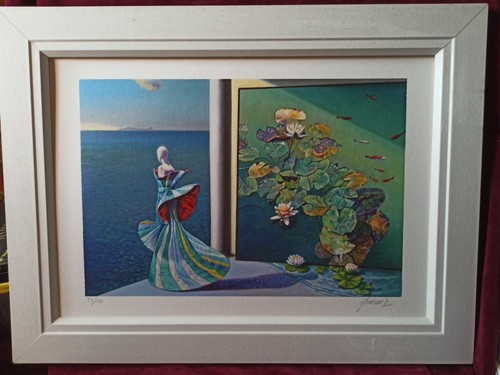 ANTONIO Nuntiante Metamorphose, Original SIEBDRUCK 35x50plus Rahmen