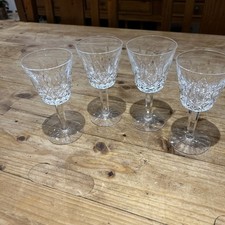 4 X WATERFORD CRYSTAL LISMORE  CLARET /  RED WINE  GLASS 