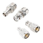 4 Pcs UHF To BNC Nickel Plated Copper Connector Adapter 50 Ohm For Antenna DW