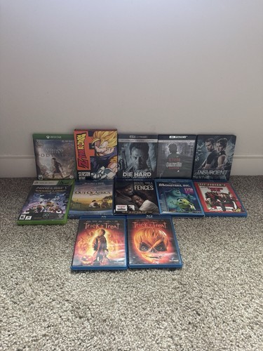 Konvolut 12 Blu Ray Filme, Xbox Spiele, 4k, DVDs teils versiegelt alle getestet