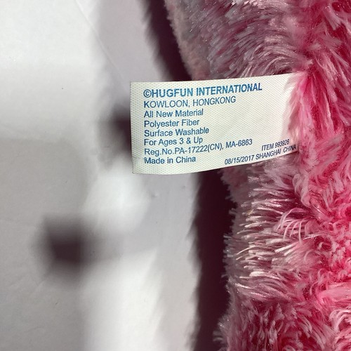 19" Hugfun Hot Pink Sweater Sloth Plush Shaggy Pastel Stuffed Animal Toy HTF - Picture 14 of 14