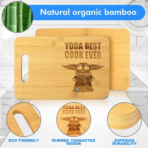Star Wars Kitchen Cutting Board Cooking Accessories Yoda Best Cook Ever - Picture 6 of 11