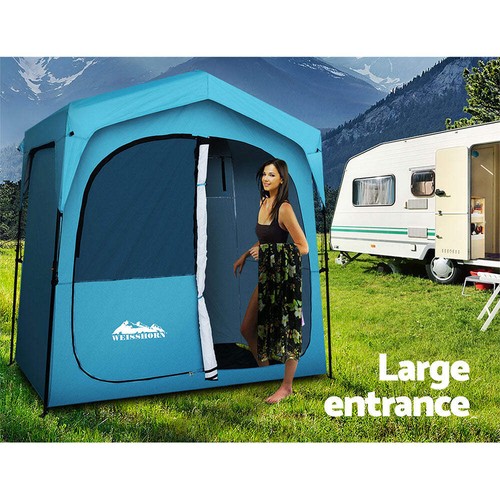 Weisshorn Double Camping Shower Toilet Tent Outdoor Fast Set Up Change Room - Picture 7 of 8