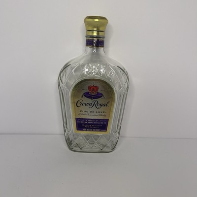 Crown Royal Blended Canadian Whisky 1L Empty Bottle