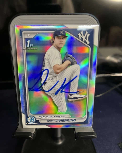 2024 Bowman Draft Chrome Refractor 1st Bowman IP Auto Griffin Herring