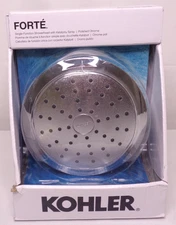Kohler Forte Single-Function Showerhead with Katalyst Spray NEW Polished Chrome