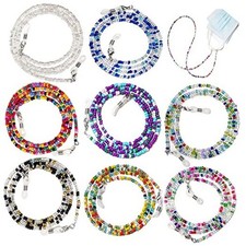 Glasses Strap Beaded Eyeglass Chains Eye Glass Holders Necklaces String Color