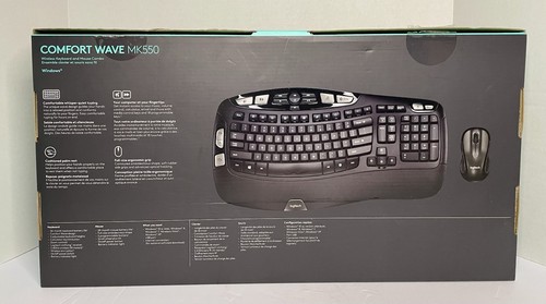 LOGITECH MK550 Comfort Wave Wireless Keyboard & Mouse Combo Excellent Pre-Owned - 第 2/3 張圖片