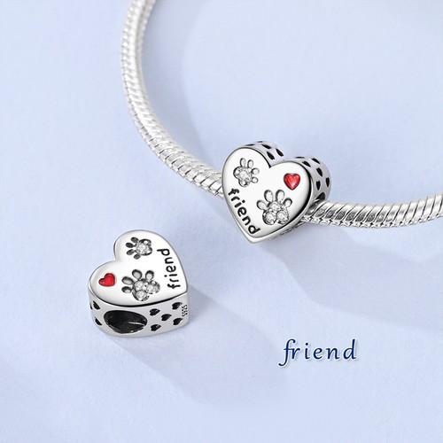 Europäisches 925 Sterling Silber Charm Forever Love Heart MoM für Frauen Armband - Picture 4 of 210