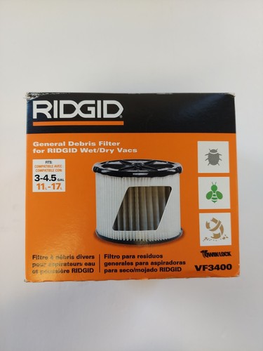 Filtro carta plissettato QTY 1 RIDGID per 34,5 Gal umido/asciutto negozio Vac detriti generali - Foto 5 di 9