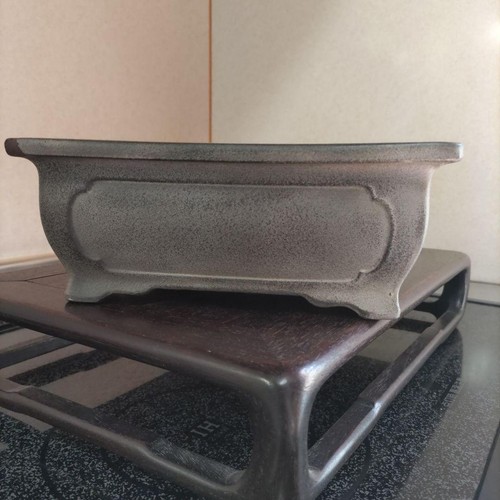 Bonsai Tree Pot Tokoname Vintage Kaiyo Bonsai Planter12.2" x 9.1" x 3.5":JPN - Picture 6 of 17