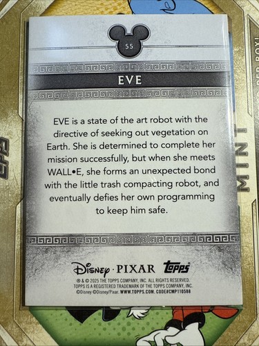 Eve 2025 NYCC Exclusive Topps Disney Mint Refractor - Bild 2 von 2