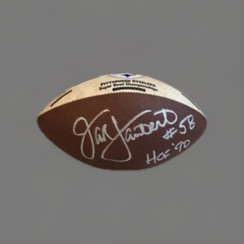 Jack Lambert John Stallworth Steelers Signed SB Champions Football JSA ๐ฅ - Picture 3 of 7