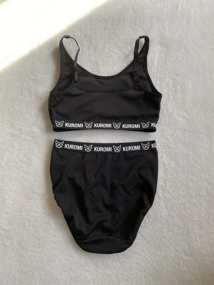 Limited Sanrio Kuromi Breathable Tank Top And Panty Set From Japan Girls Size 8 - Image 3 of 4