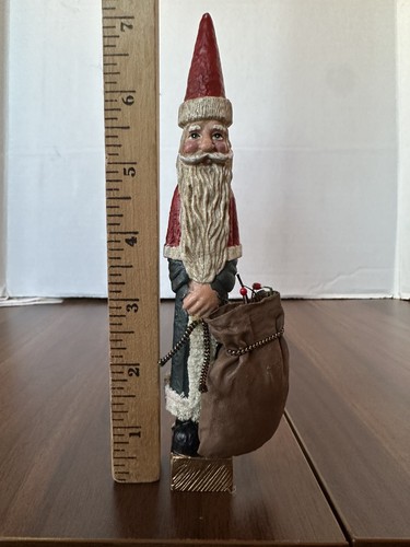 Skinny Santa Claus Holiday Ornament - 7 inches tall - Bild 5 von 5