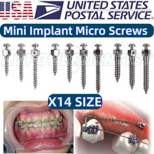 Dental Orthodontic Titanium Micro Implant Mini Screws Self-Drilling Screwdriver