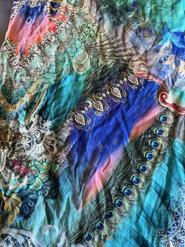 Camilla Lounge Trouser With Tie Waist Freedom Flight 100% Silk Size O/S  - Bild 19 von 21