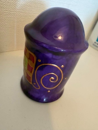 Soizick de la Bruguiere Limoges Pink Purple Salt and Pepper Shaker Set - Picture 6 of 12