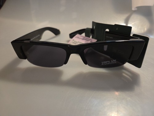 Wild Fable Plastic Clubmaster Rectangle Sunglasses Black - Picture 3 of 3