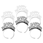 6Pcs Paper Headband HAPPY NEW YEAR Headband Fashion Headwrap Party Supplies