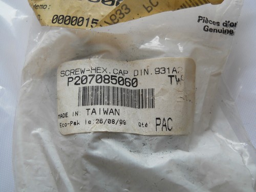 Tornillo de tapa de cabeza hexagonal Seadoo M8 X 50 piezas Nubmer 207085060 - Imagen 2 de 3