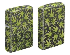 Zippo 8815, Plant Design, 540 Color Process-2 Sided Lighter, NEW