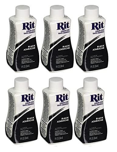 Rit Dye Liquid Fabric Dye, Black 8 oz (Pack of 6) - Picture 1 of 1