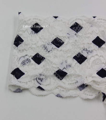 Tanga de encaje elástica Cosabella Nevep0343b ""Nunca digas nunca"" blanca/azul Italia nueva con etiquetas - Imagen 2 de 6