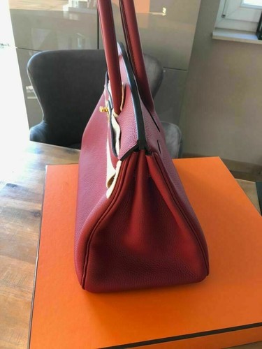 Hermes Birkin Bag Tasche Kelly Red Rot 35 Togo Leder Zubehör ROUGE GRENAT New - Bild 8 von 10