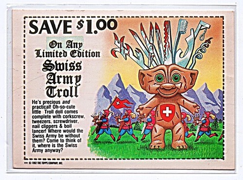 1992 TOPPS TRASH CAN TROLLS SINGLE STICKER TRADING CARDS - WITH FREE SHIPPING! - Picture 75 of 227