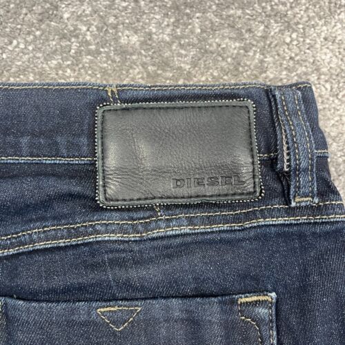 Diesel Womens Jeans Slim Straight Dark Blue Denim Stretch Low Waist Livy W32 L32 - Picture 11 of 14