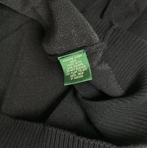 Vintage Lauren Ralph Lauren Active Rollkragen Pullover Large Gold Crest - Bild 7 von 15