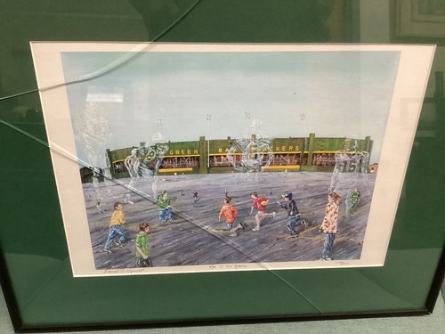 Gerahmter David R. Hipwell "Kid's at Old Lambeau" nummerierter & signierter Druck (208/500) - Bild 4 von 6