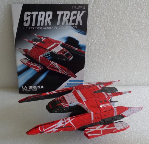 2021 EAGLEMOSS STAR TREK LA SIRENA STARSHIP XL w/MAGAZINE 10" X 7" ~NO BOX - Picture 1 of 9