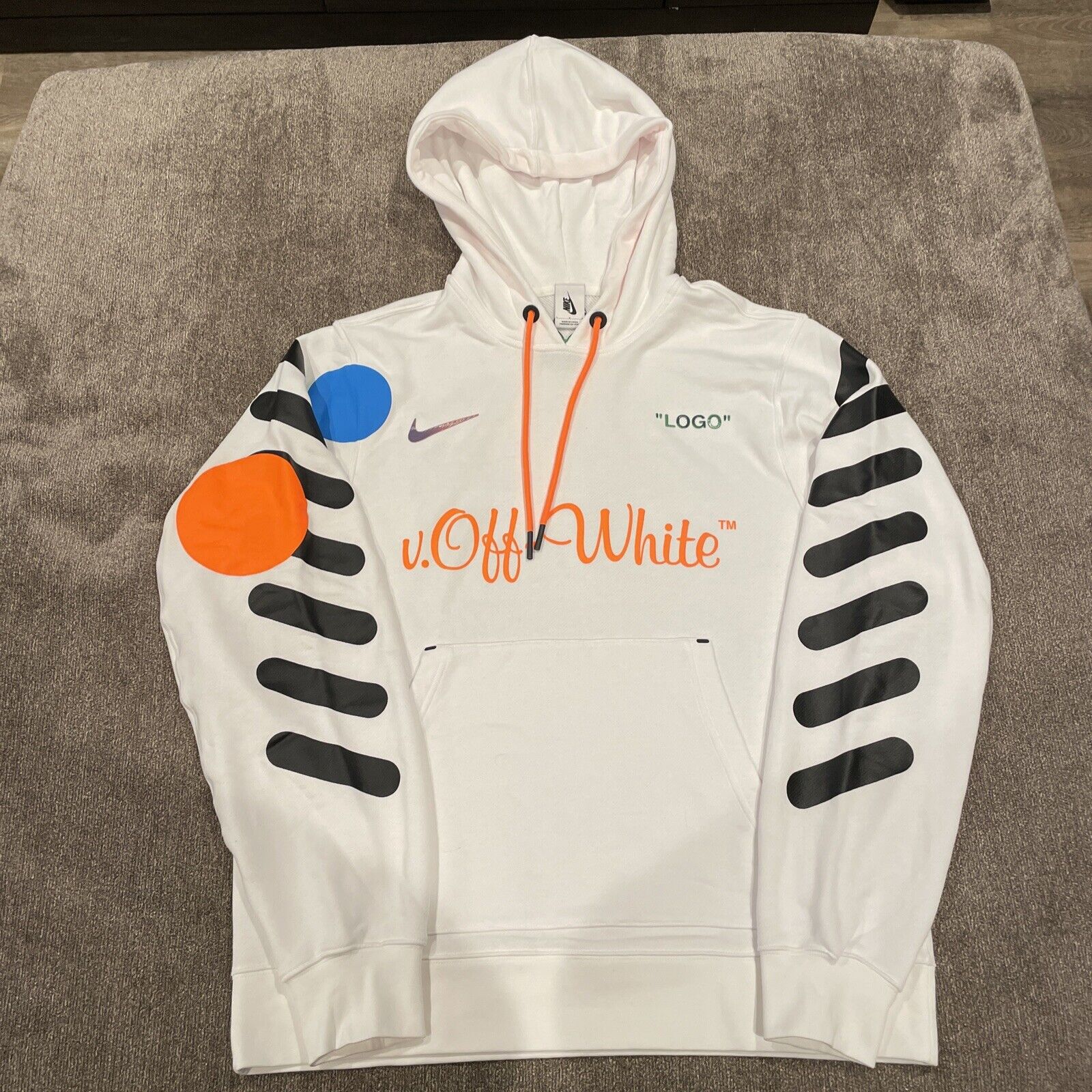 Simposio perder Contribuyente Nike X Off-White Mercurial NRG Hoodie - White, Size L | eBay